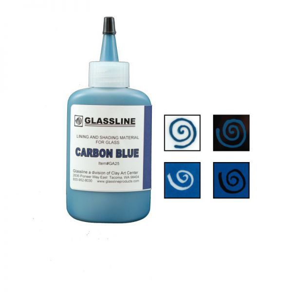 Glassline Pen Carbon-Blue GA25